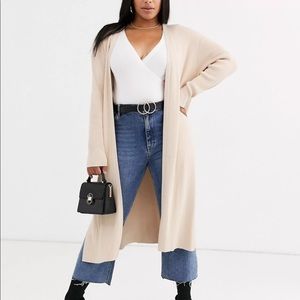 ASOS DESIGN Curve knit maxi cardigan